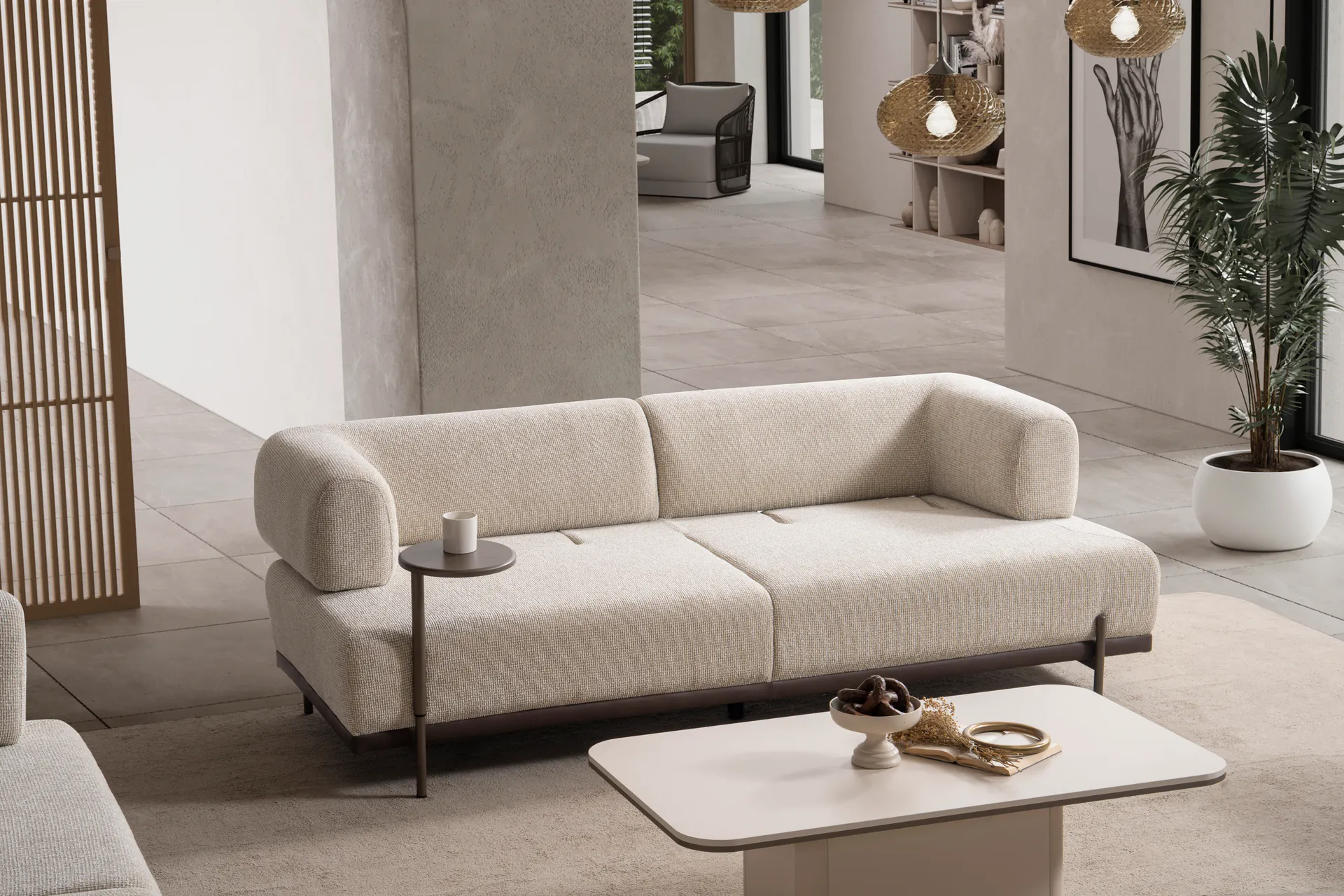 Verona Krem Koltuk Takımı